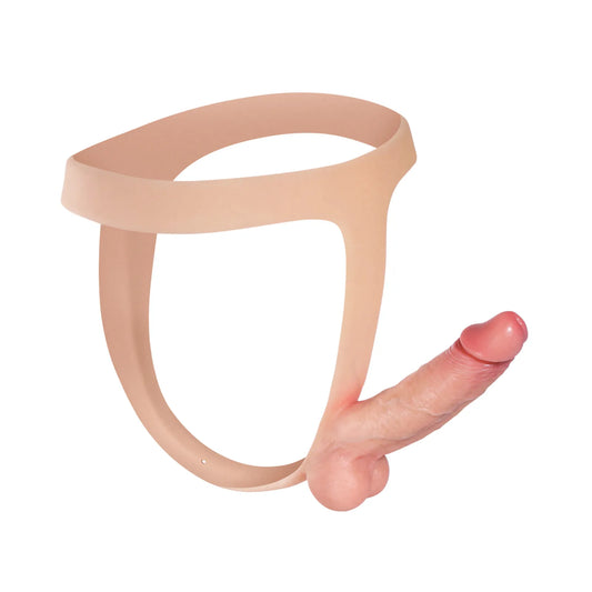 シリコン製ストラップオン 15cm|安定感のあるディルド設計