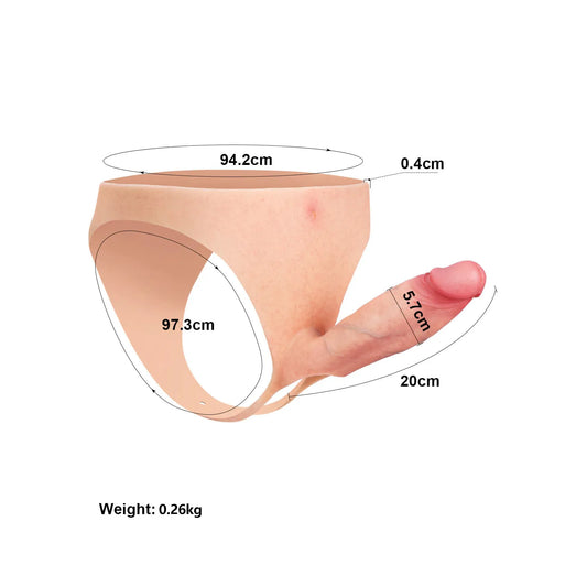 ウェアラブルホロー ストラップオンディルド|ペニスエクステンション・ED用コックスリーブ