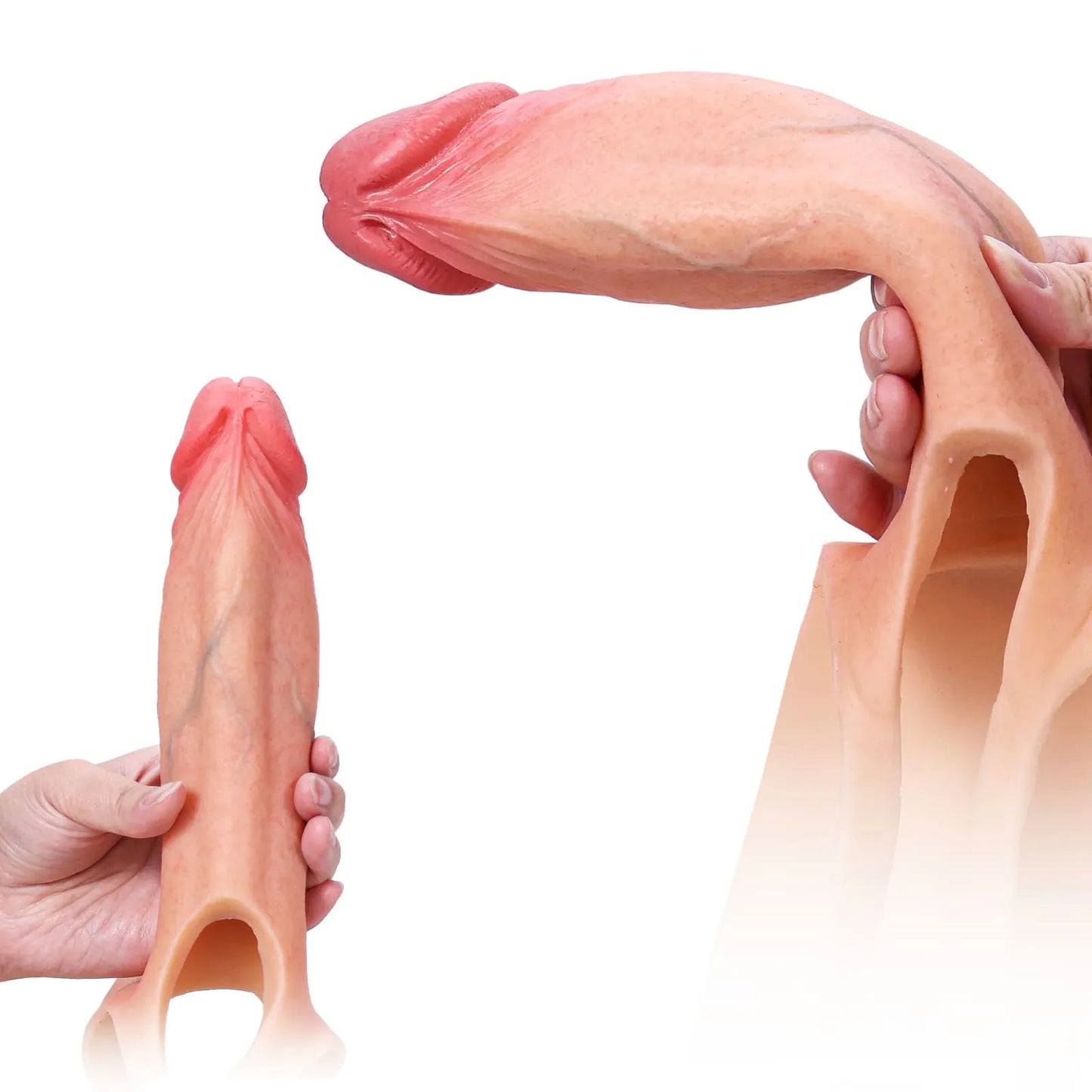 ウェアラブルホロー ストラップオンディルド|ペニスエクステンション・ED用コックスリーブ