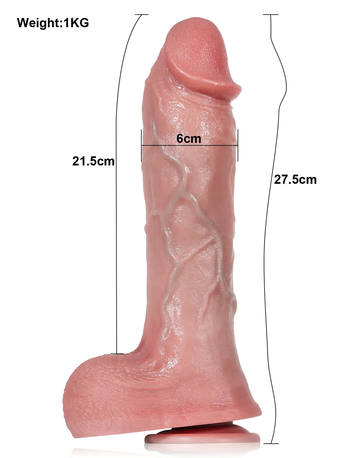 ハーゲン (Hagen) 27.5cm 電動ディルド|6cm極太ピストン×振動が貫く重厚な絶頂体験