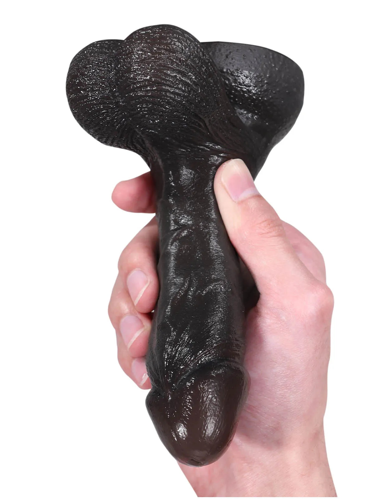 スミス (Smith) 15.8cm 黒人ディルド|スムーズな導入を叶える錐形設計とリアルな質感