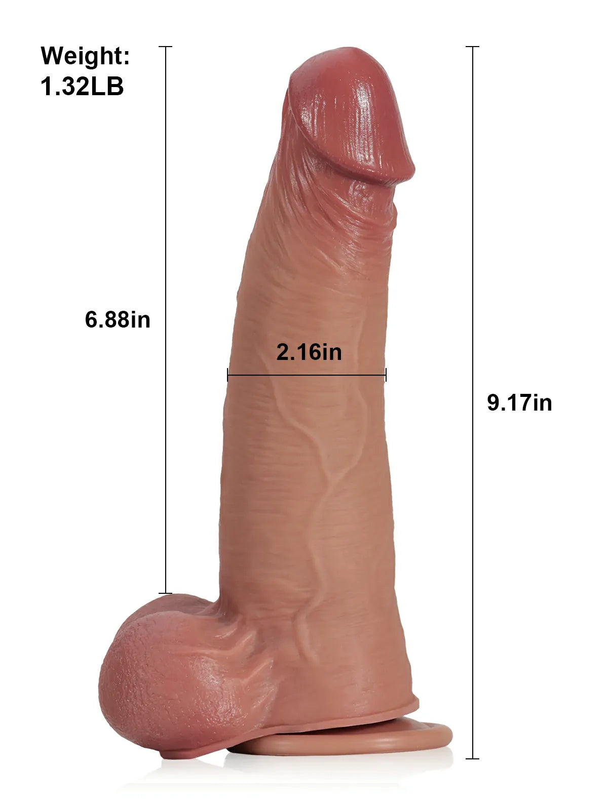 ジョシュア (Joshua) 23.3cm 巨物|スライドスキン(二層動皮)& 自追従リアルツインボール