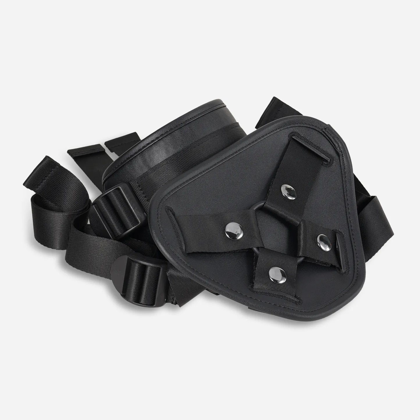 レザー製ストラップオンハーネス｜吸盤ディルド対応・サイズ調整可