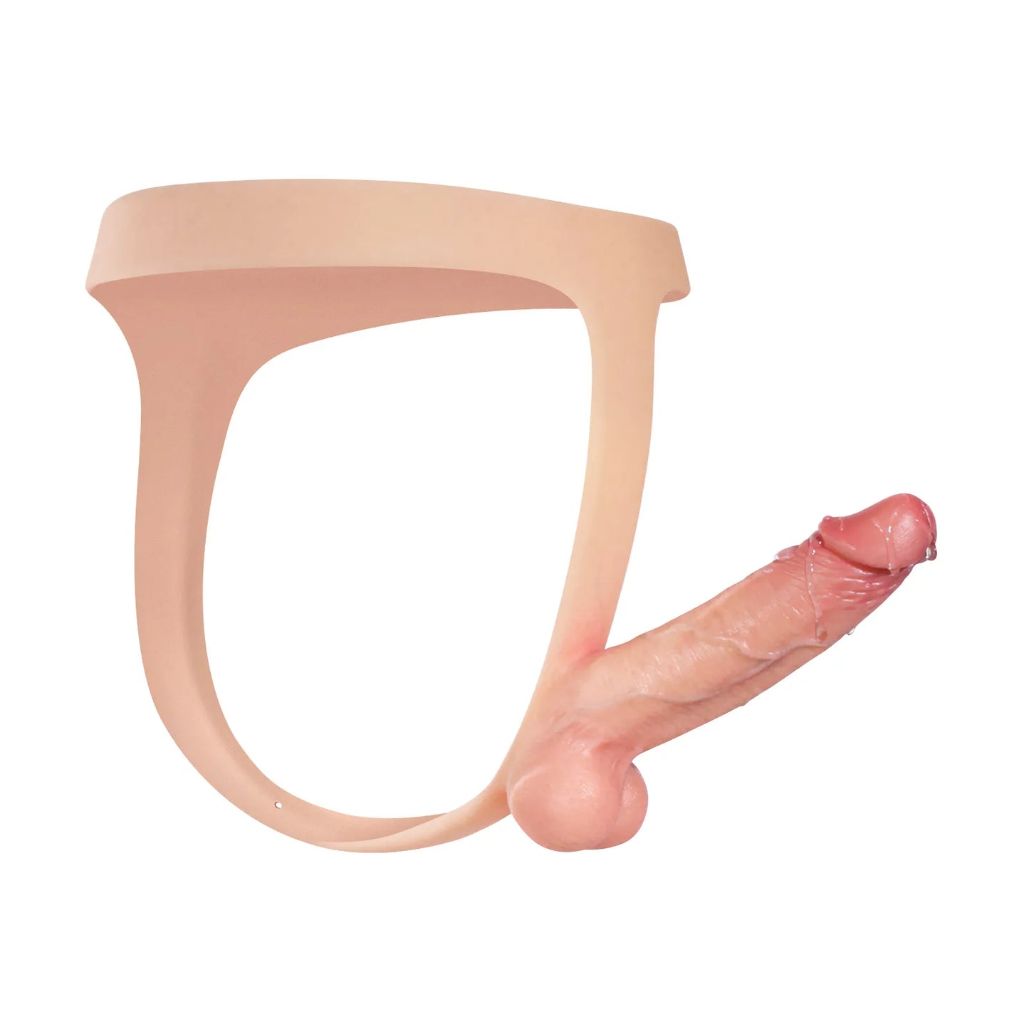 シリコン製ストラップオン 15cm｜安定感のあるディルド設計