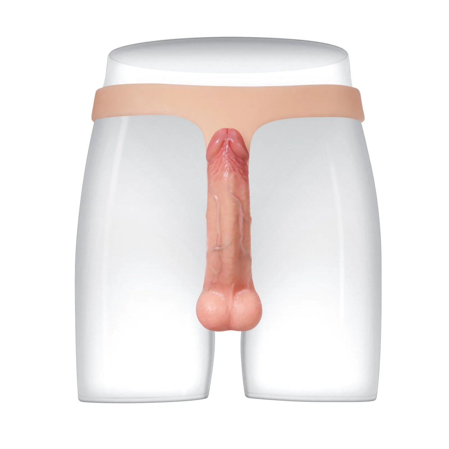 シリコン製ストラップオン 15cm｜安定感のあるディルド設計