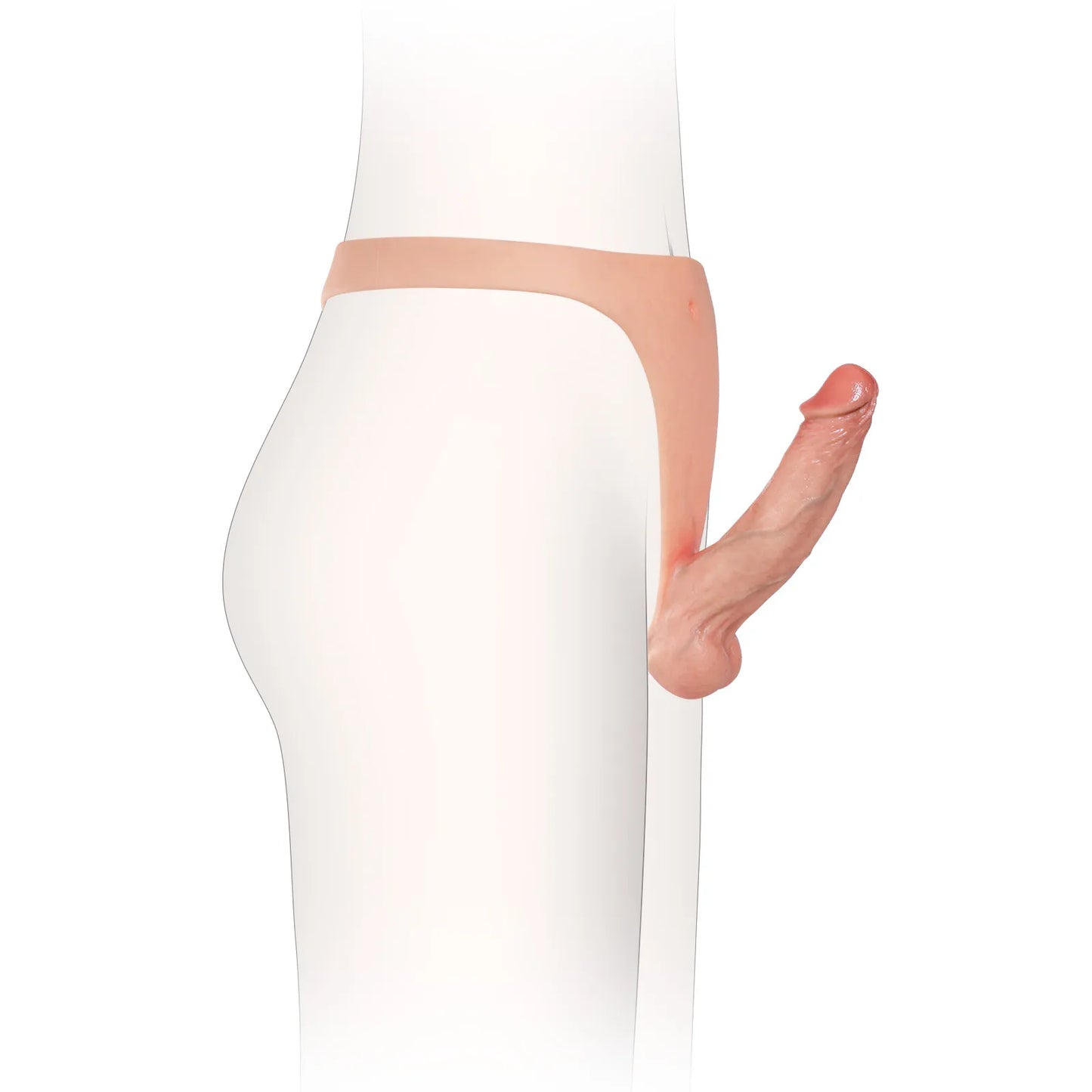 軽量シリコン製ストラップオン 16cm｜スリムベルト＆リアルな使用感