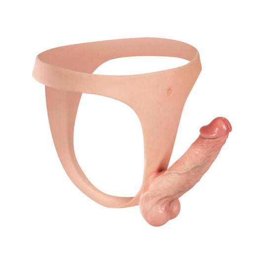 軽量シリコン製ストラップオン 16cm｜スリムベルト＆リアルな使用感