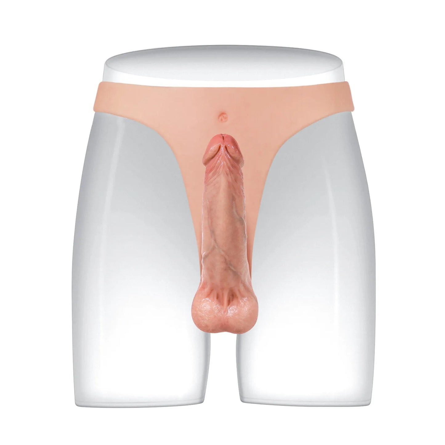 軽量シリコン製ストラップオン 16cm｜スリムベルト＆リアルな使用感