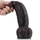 ディルド リアル 21.8cm｜極太ショート・ブラックモデル（リアル造形ディテール）