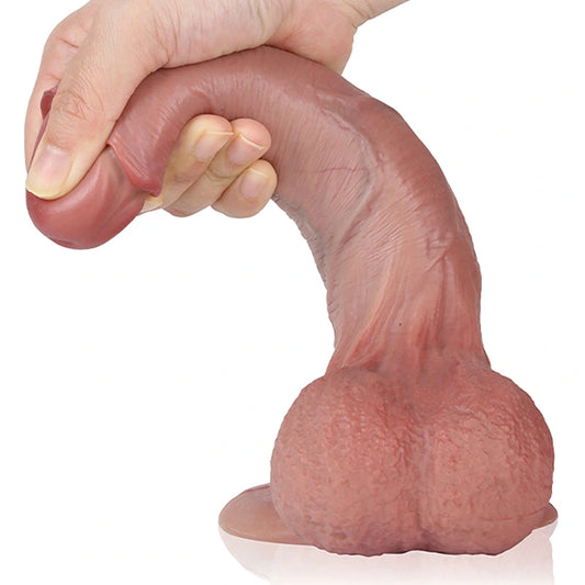 リアル ディルド 大型サイズ 21cm 吸盤付き 本物質感ペニス型おもちゃ