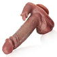 電動ディルド 25cm｜伸縮・振動・加熱・舌舐め機能付きリアルモデル