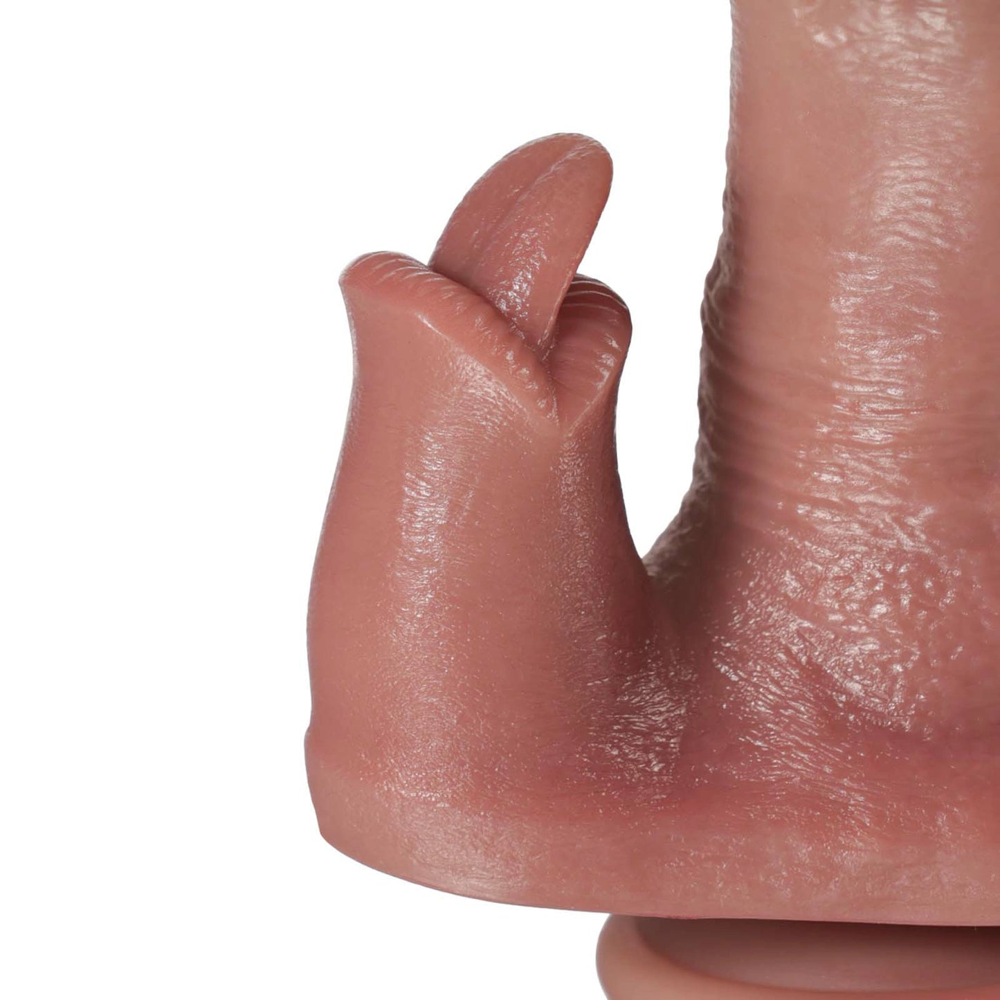 電動ディルド 25cm｜伸縮・振動・加熱・舌舐め機能付きリアルモデル