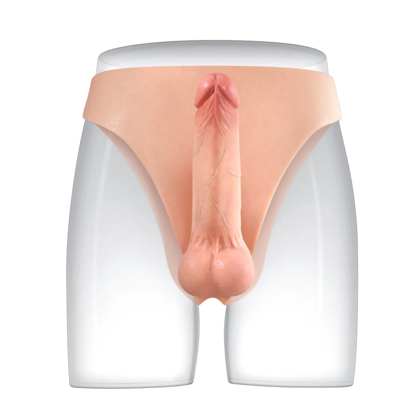 ウェアラブルシリコン・ディルド｜ソリッドシャフト＆ソフト睾丸ストラップオン