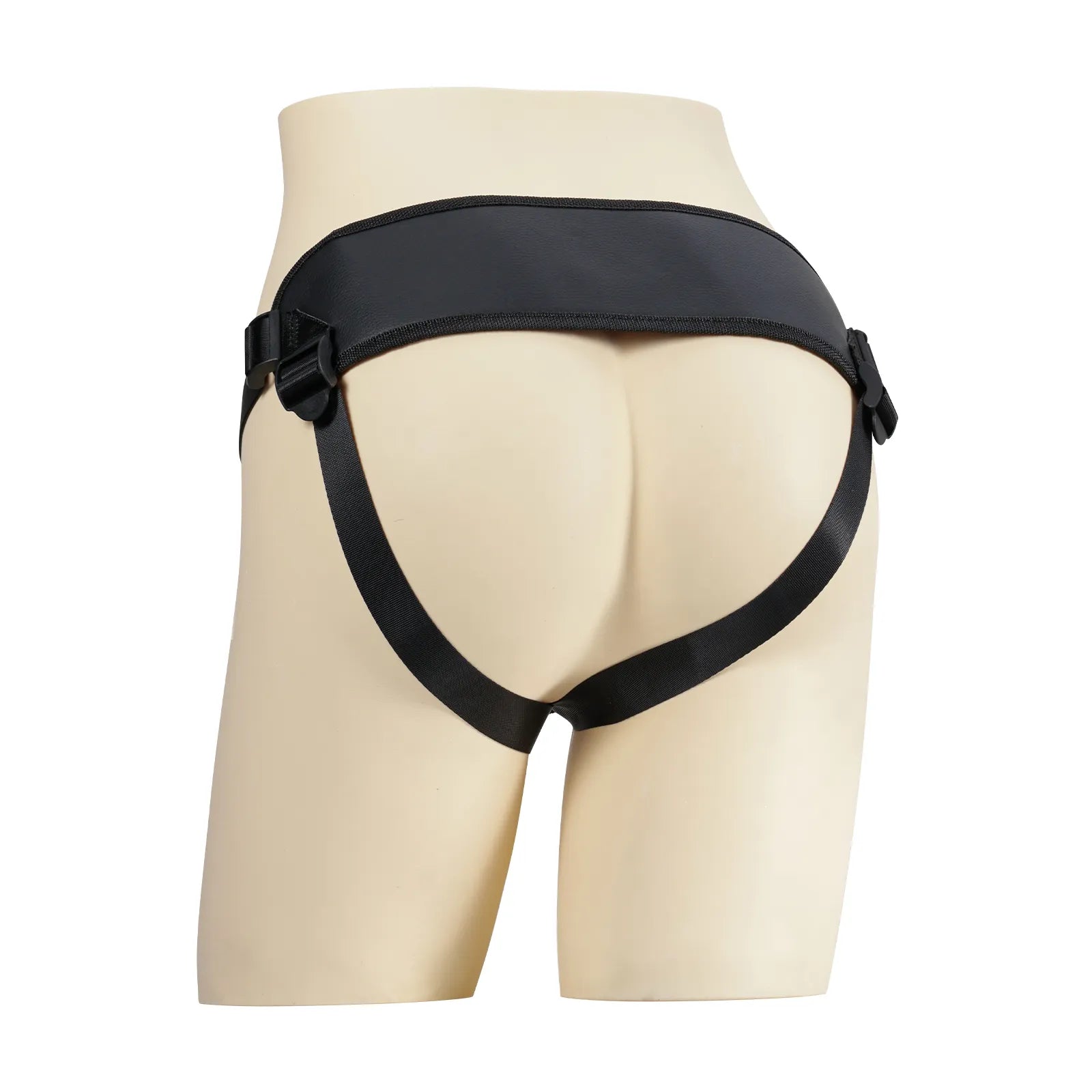 ブラックレザー・ハーネス 固定ディルド専用｜Vac-U-Lock対応の高耐久システム