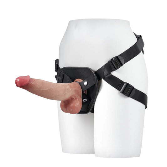 レザー製ストラップオンハーネス｜吸盤ディルド対応・サイズ調整可