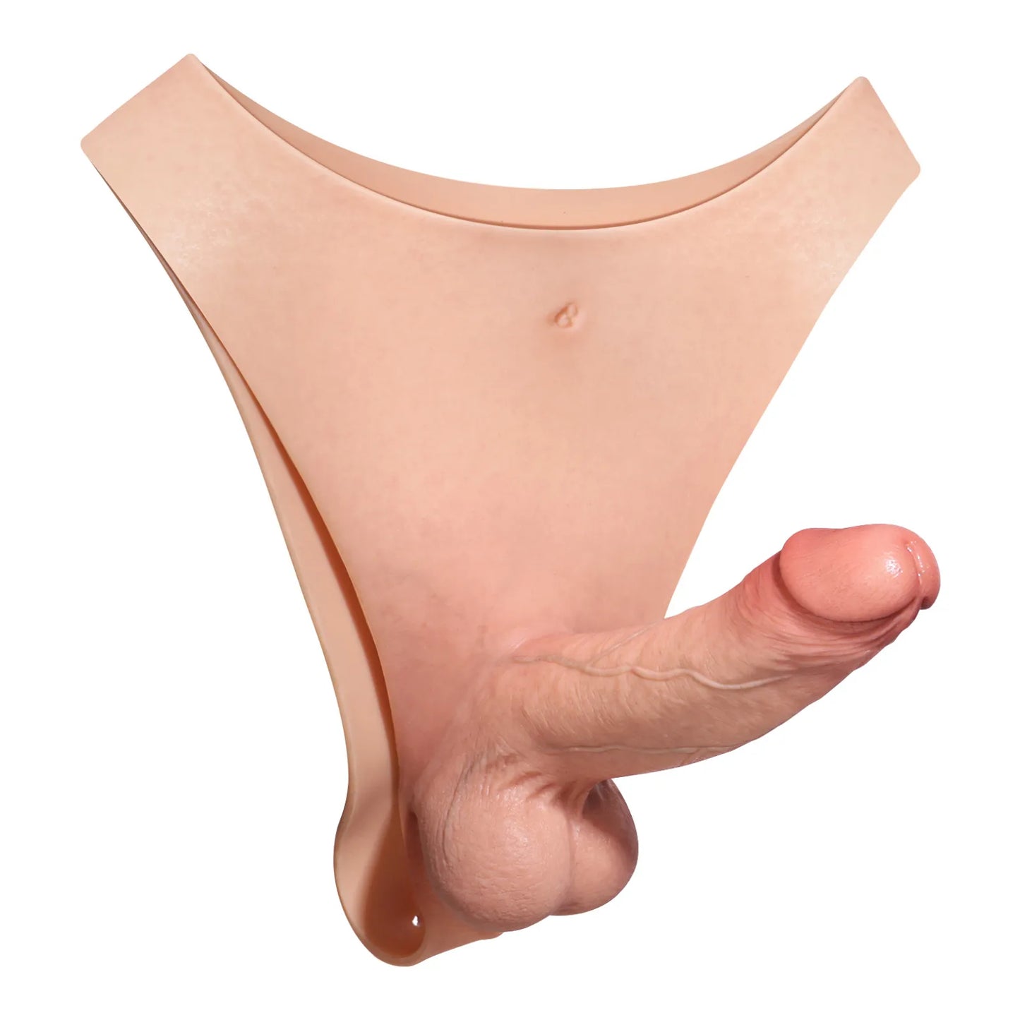 ウェアラブルシリコン・ディルド｜ソリッドシャフト＆ソフト睾丸ストラップオン