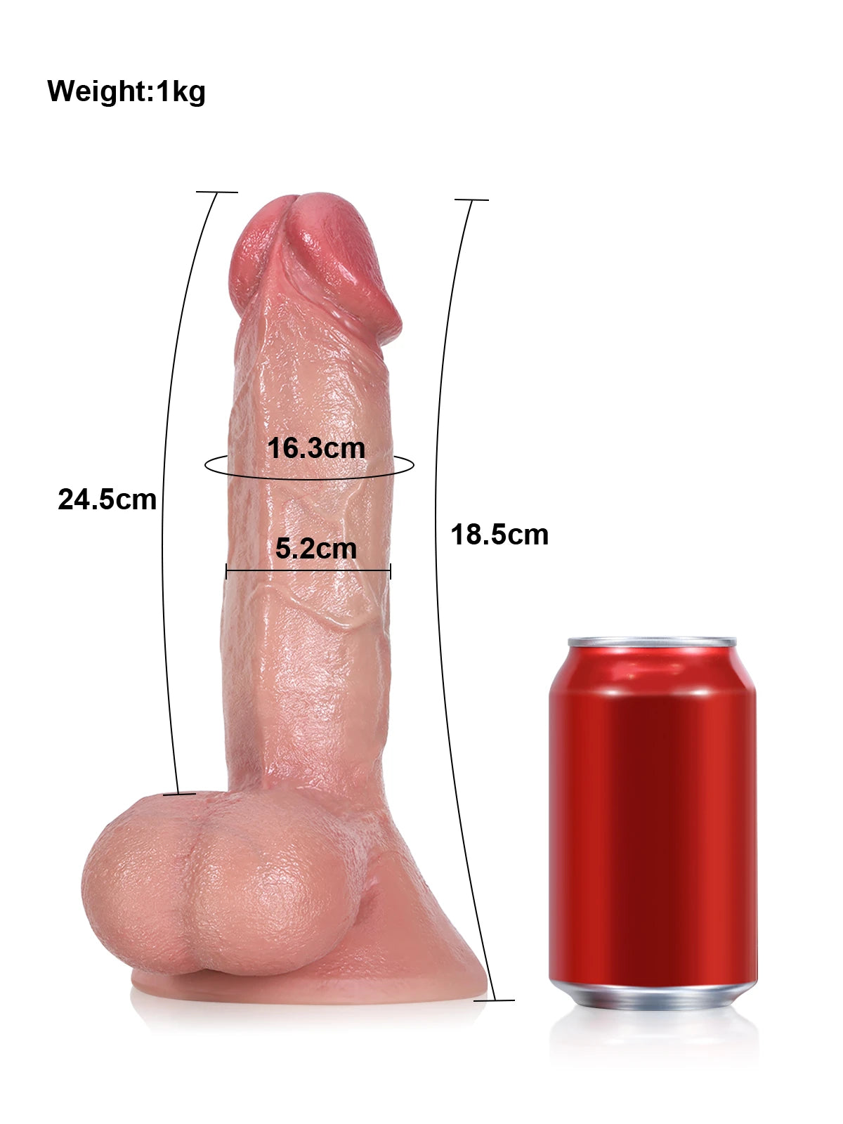 ロブ (Rob) 23.5cm ディルド リアル｜巨大な2層構造ボディがもたらす究極の生質感