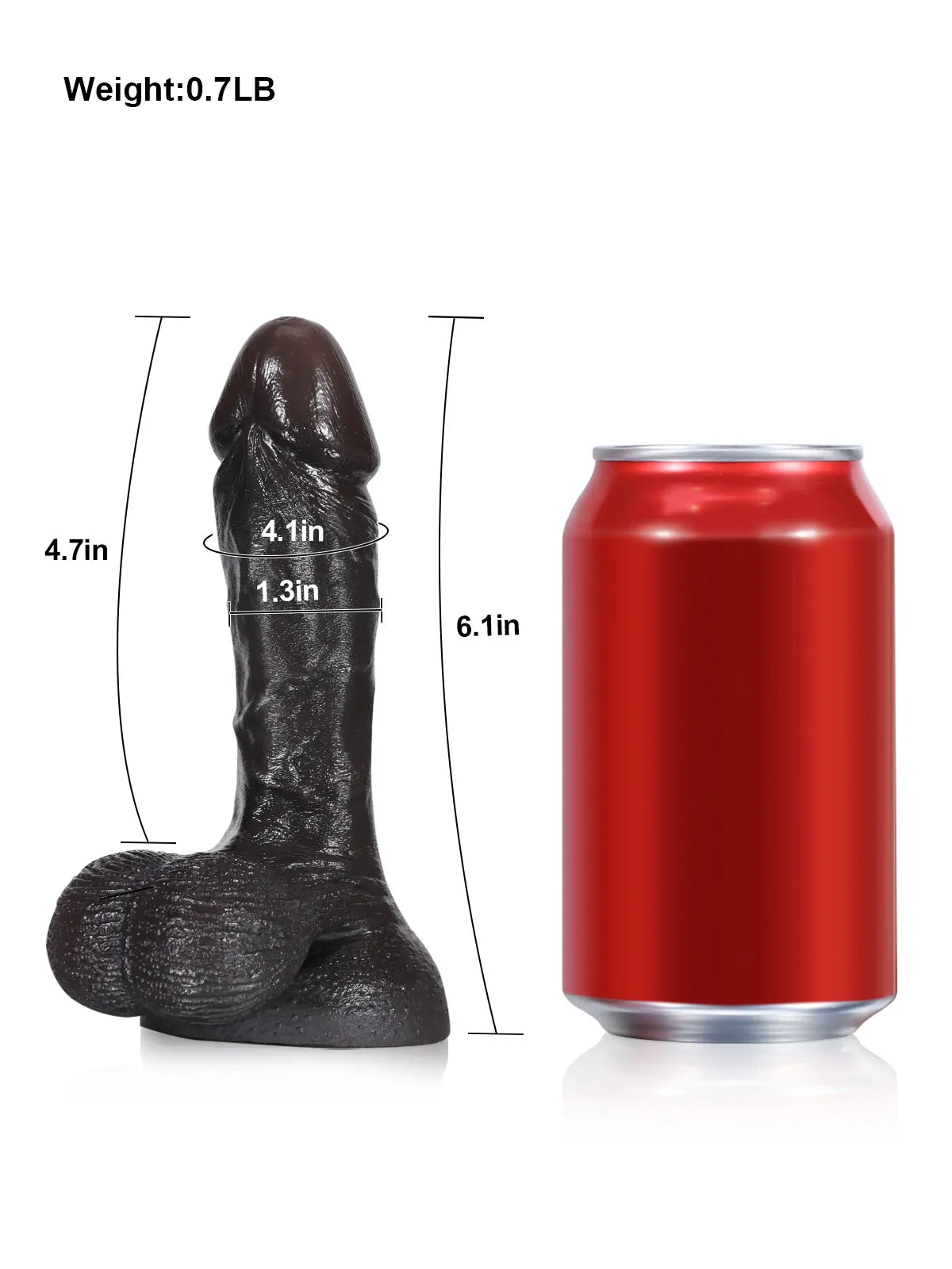 スミス (Smith) 15.8cm 黒人ディルド｜スムーズな導入を叶える錐形設計とリアルな質感