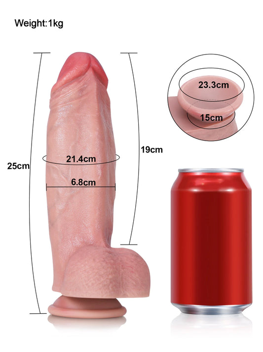 ホルヘ (Jorge) 極太ディルド 22.5cm/25.5cm｜独自の三角エッジと隆起リッジの重厚質感